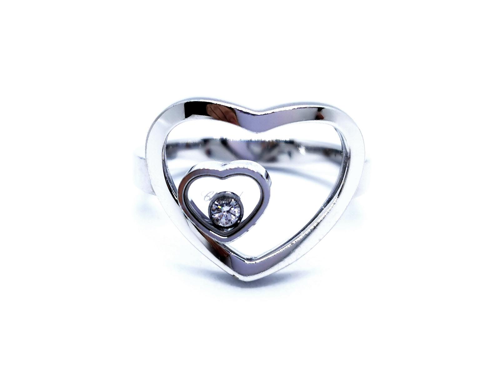 Chopard Happy Diamond Ring White Gold Diamond