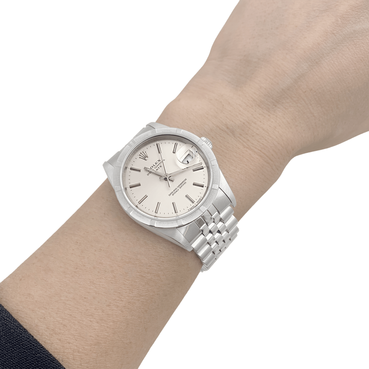 Montre Rolex "Oyster Perpetual Date" acier. - Maison Eloe