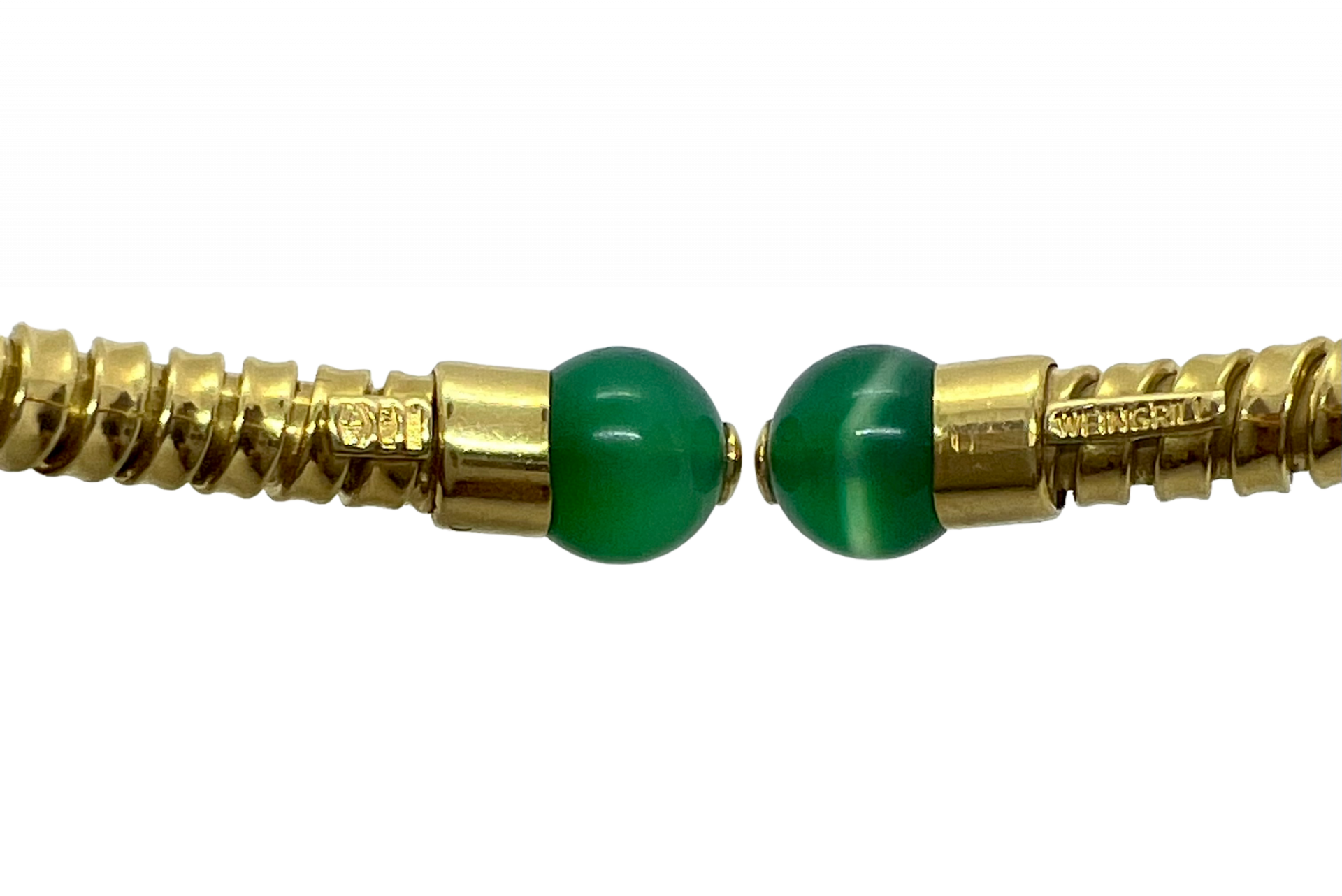 Carlo Weingrill, un trio de bracelets  vintage en or 18k