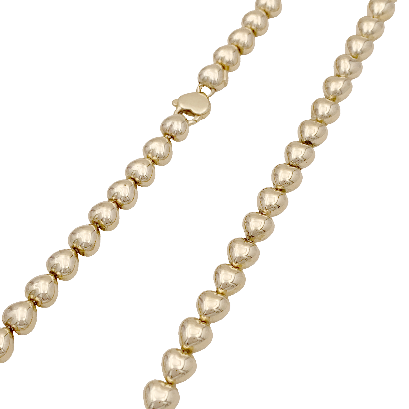 Collier « Cœurs » or jaune.