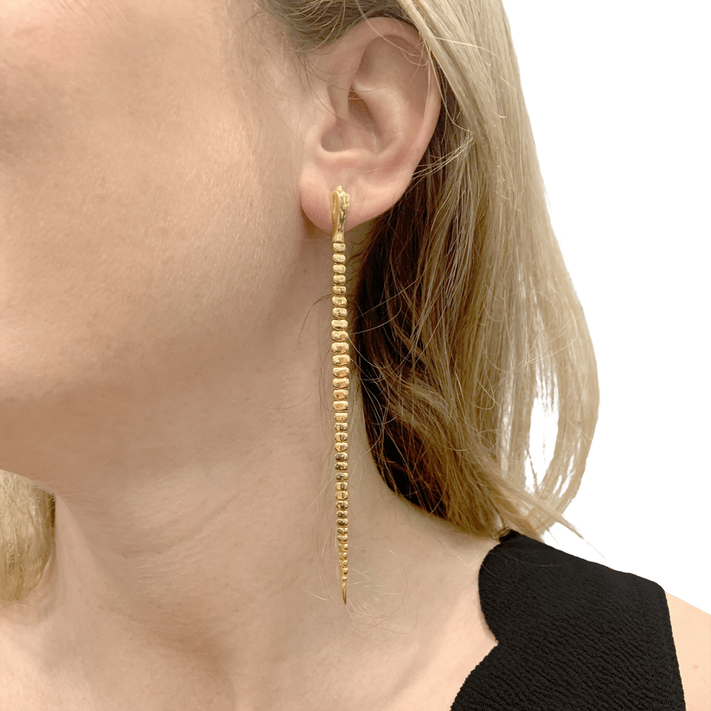 Boucles d'oreilles TIFFANY & CO x Elsa Peretti, « Snake » », or jaune.