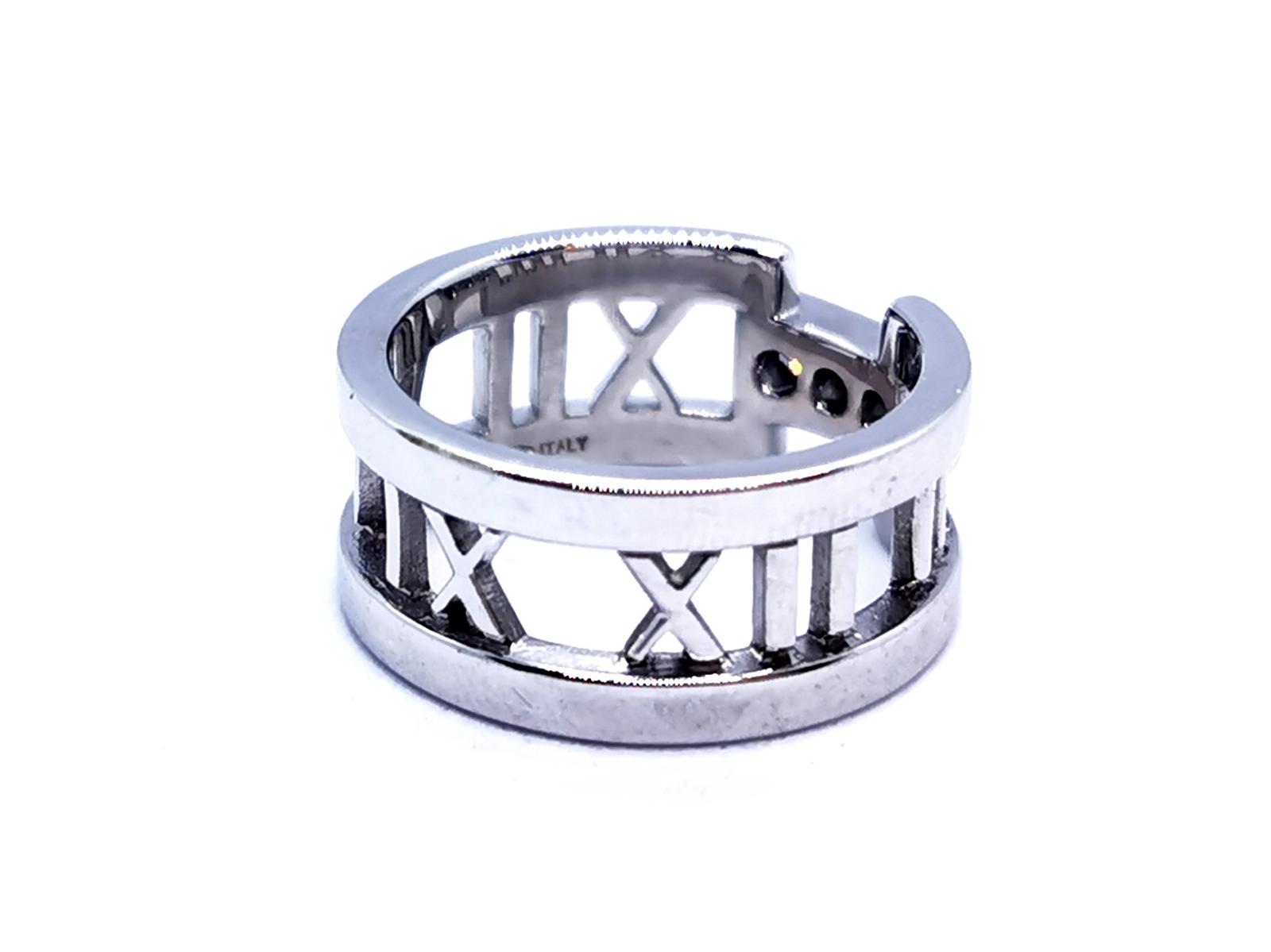 Tiffany & Co Atlas Ring White Gold Diamond