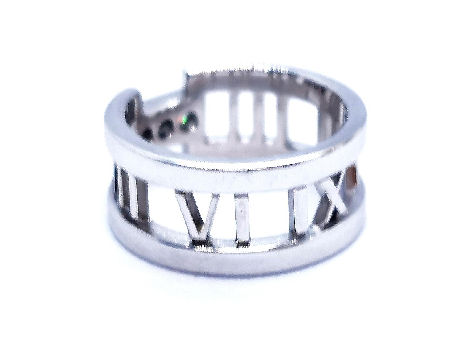 Tiffany & Co Atlas Ring White Gold Diamond