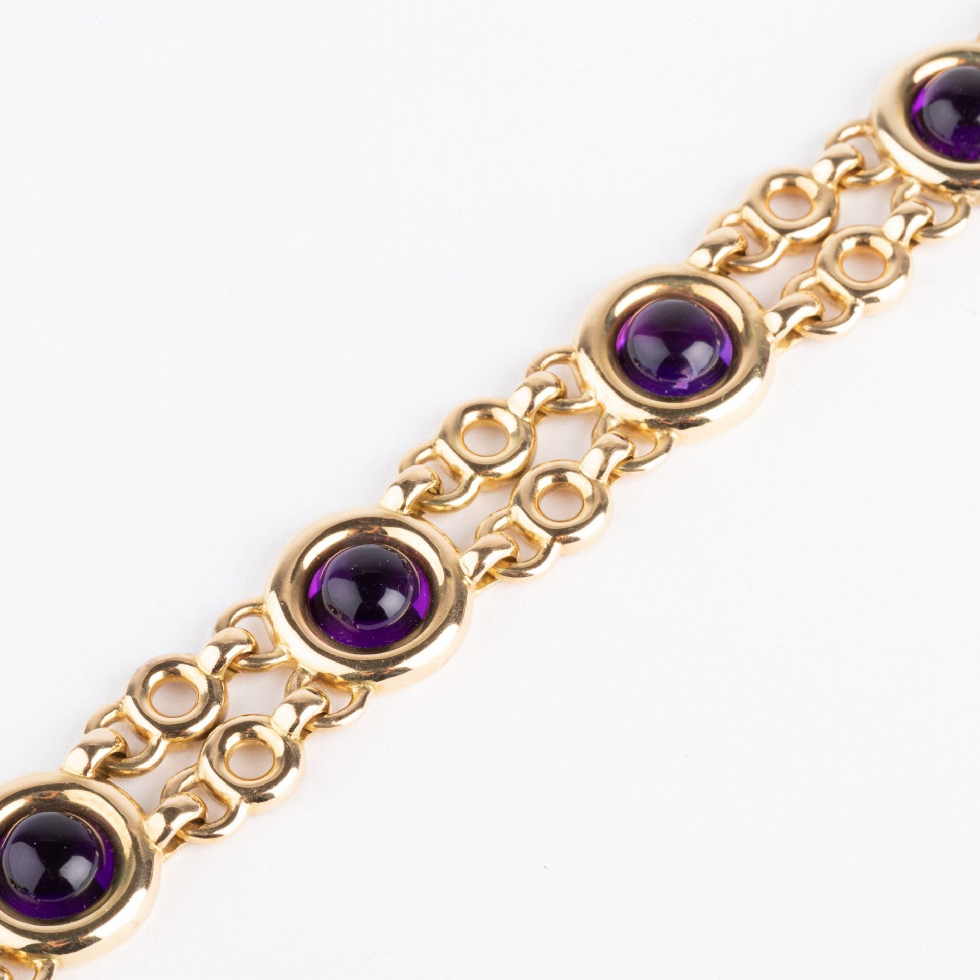 Poiray, yellow gold and amethyst bracelet