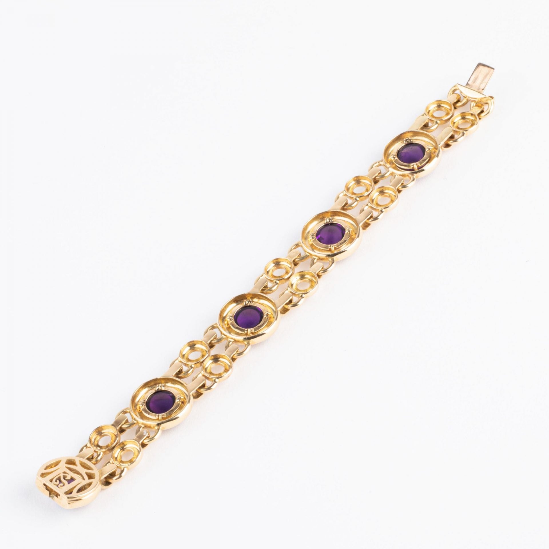 Poiray, yellow gold and amethyst bracelet