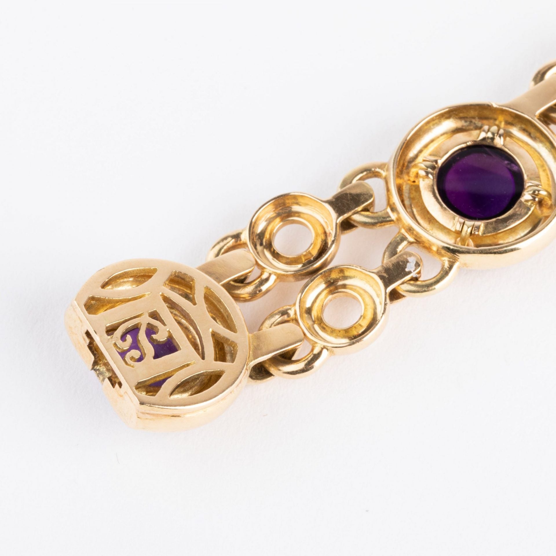 Poiray, yellow gold and amethyst bracelet