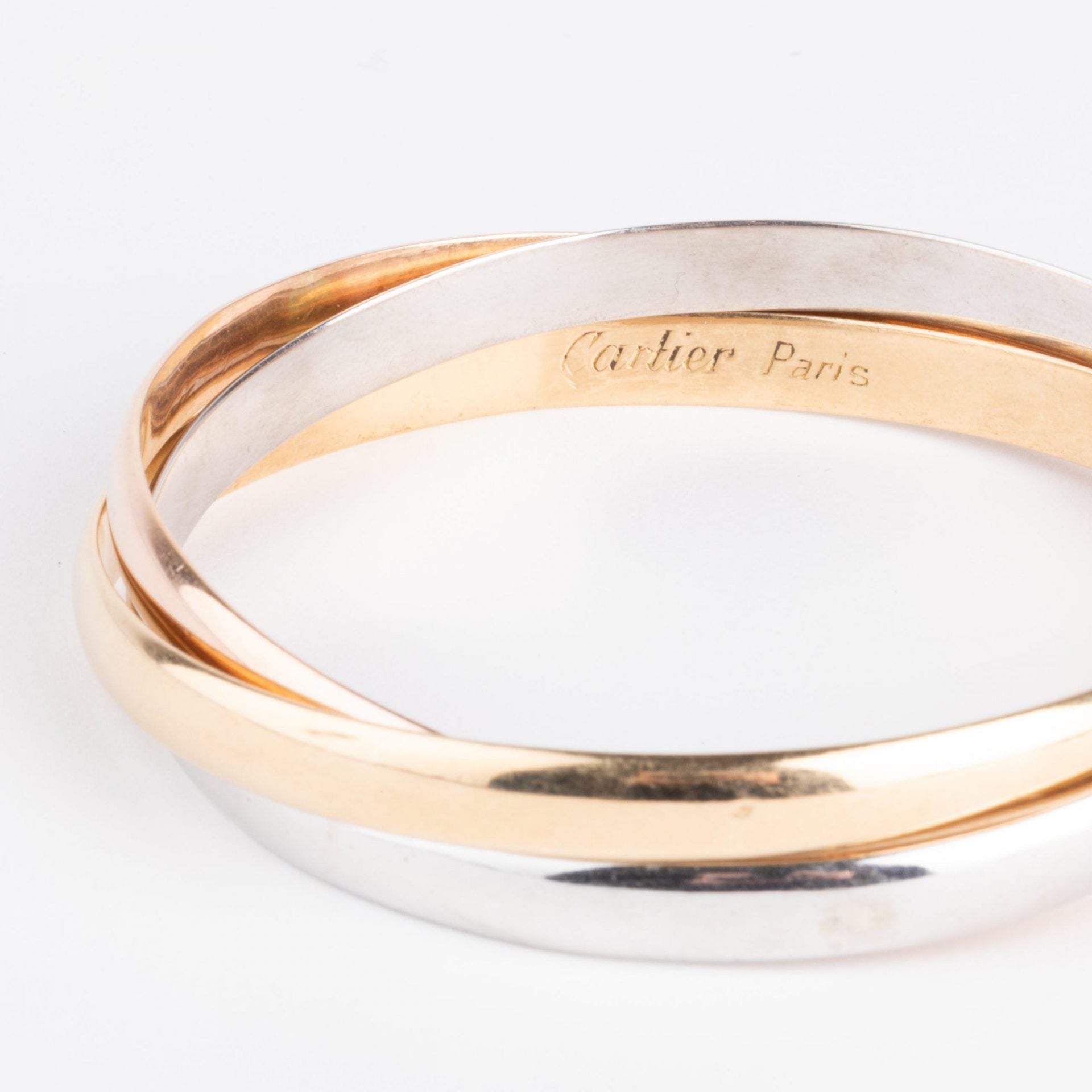 Cartier, bracelet modèle Trinity 3 ors