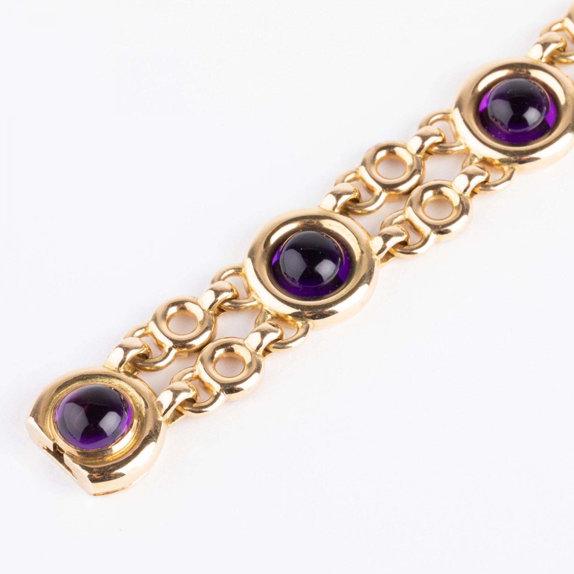 Poiray, yellow gold and amethyst bracelet