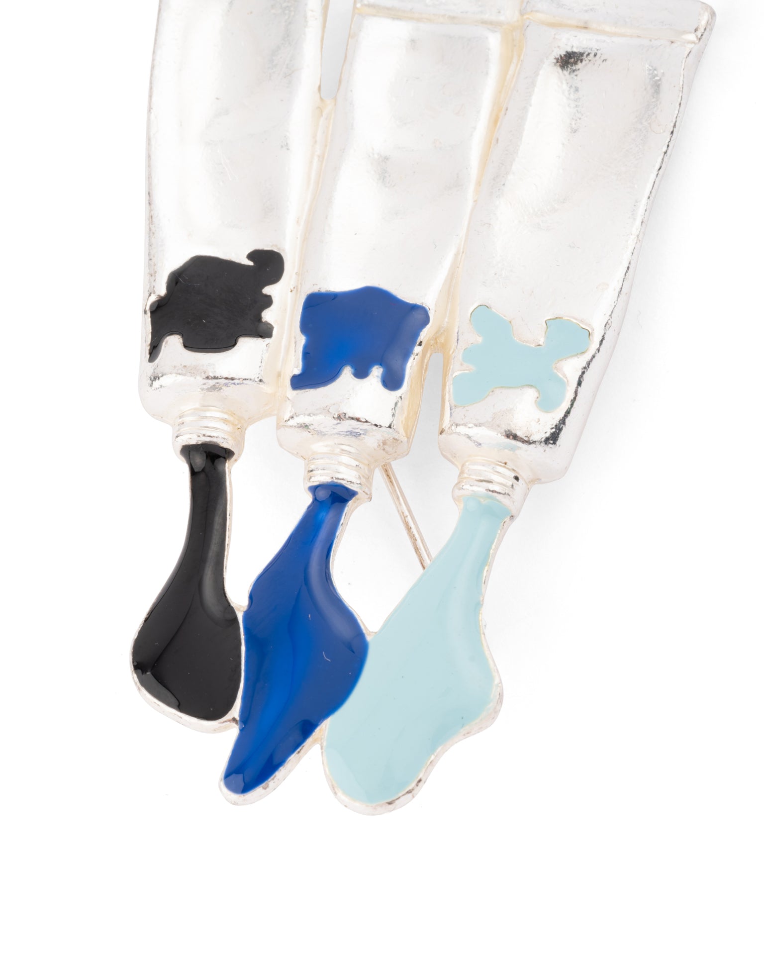 ARMAN, Broche Tubes de Peinture, Métal et Résine
