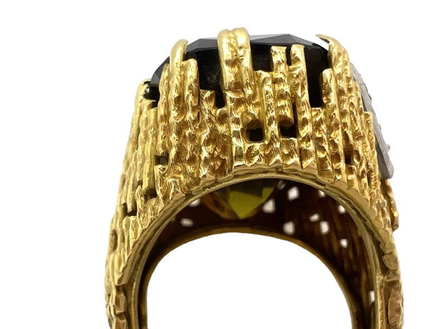 Andrew Grima, Bague Cocktail Or , Quartz, Diamants
