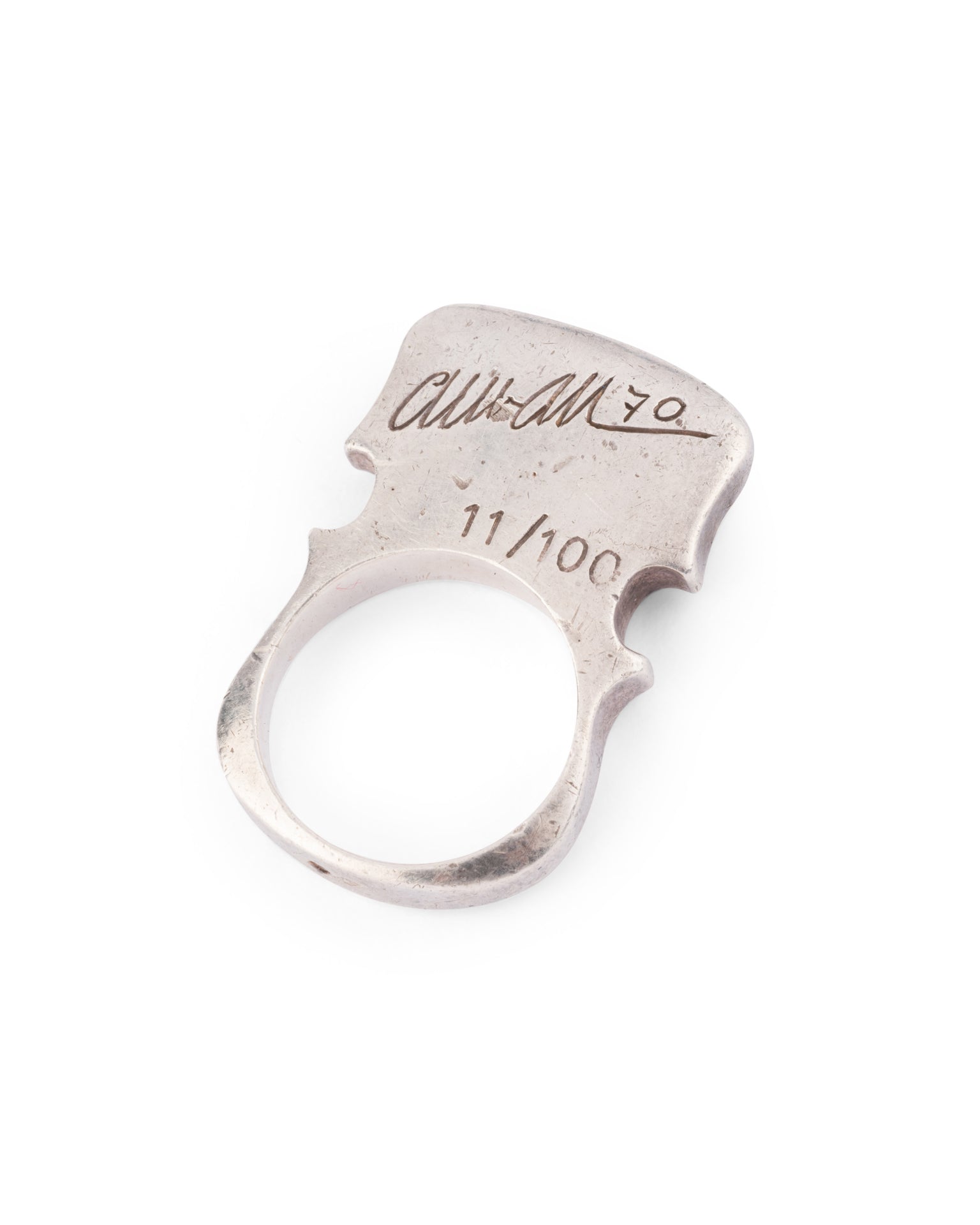 ARMAN, Bague Violon en Argent