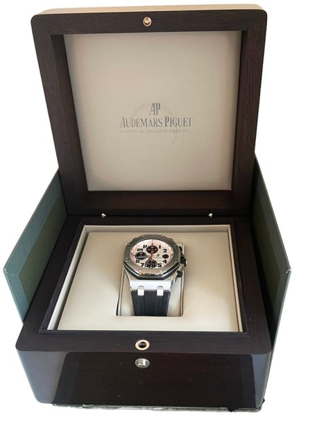 Montre Audemars Piguet "Royal Oak Off-Shore" panda acier