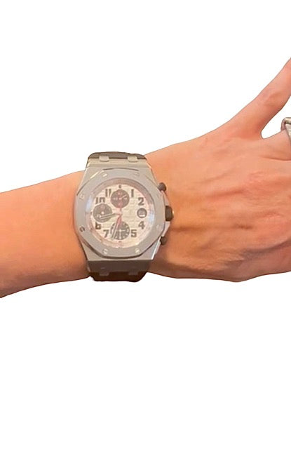 Montre Audemars Piguet "Royal Oak Off-Shore" panda acier
