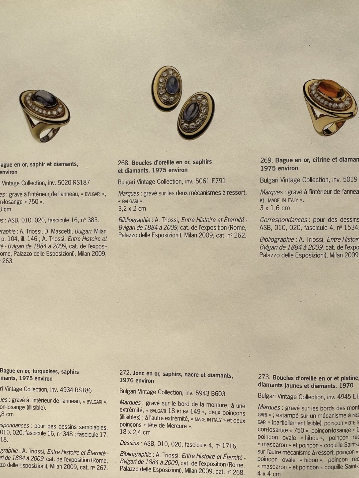 Bulgari, Sapphire, Diamond and 18K Gold Earrings