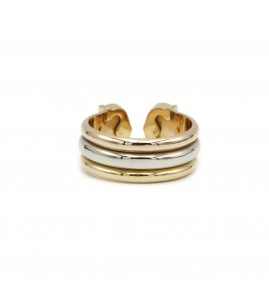 Cartier ring collection "Double C" in yellow gold, white gold and pink gold