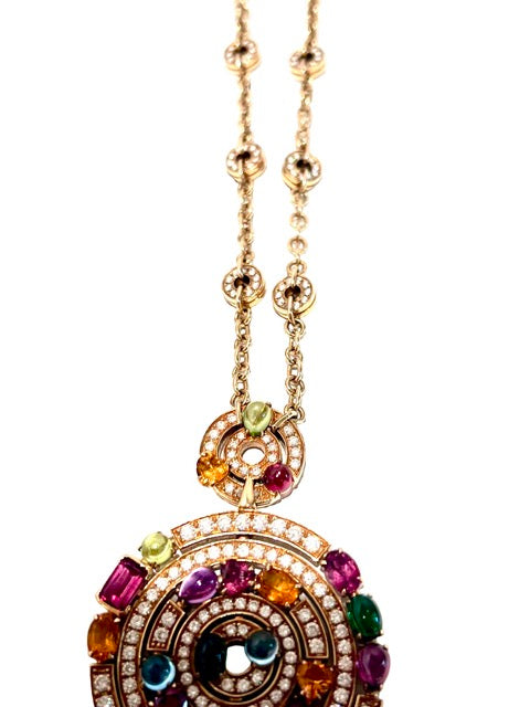 Bulgari Vintage collier pendentif "Allegra" et sa chaine