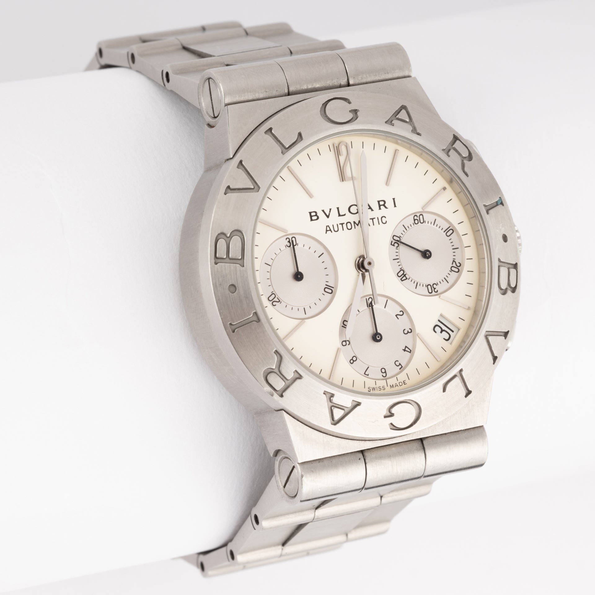 Montre Bulgari chrono scuba en acier sur acier