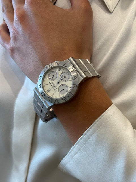 Montre Bulgari chrono scuba en acier sur acier