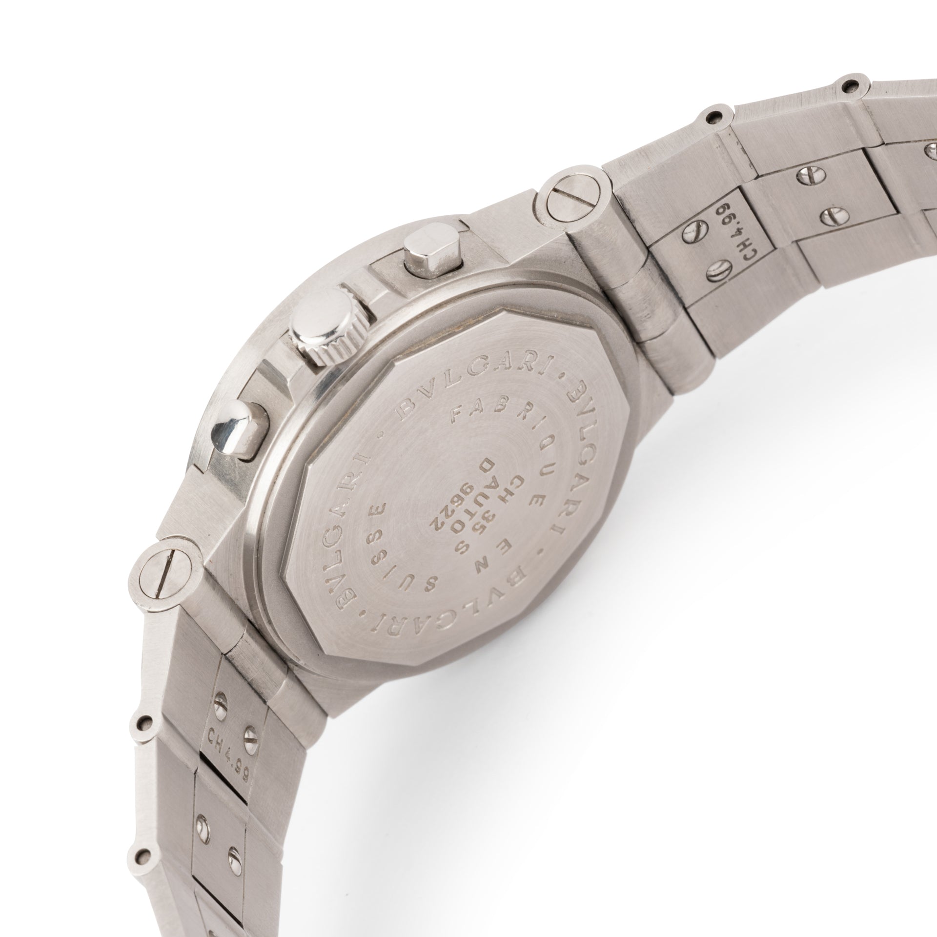 Montre Bulgari chrono scuba en acier sur acier