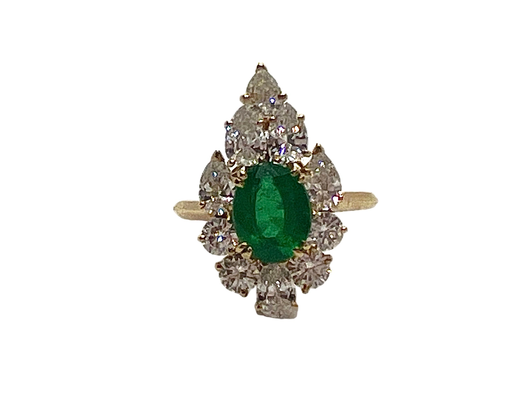 Boucheron, bague Emeraude et Diamants