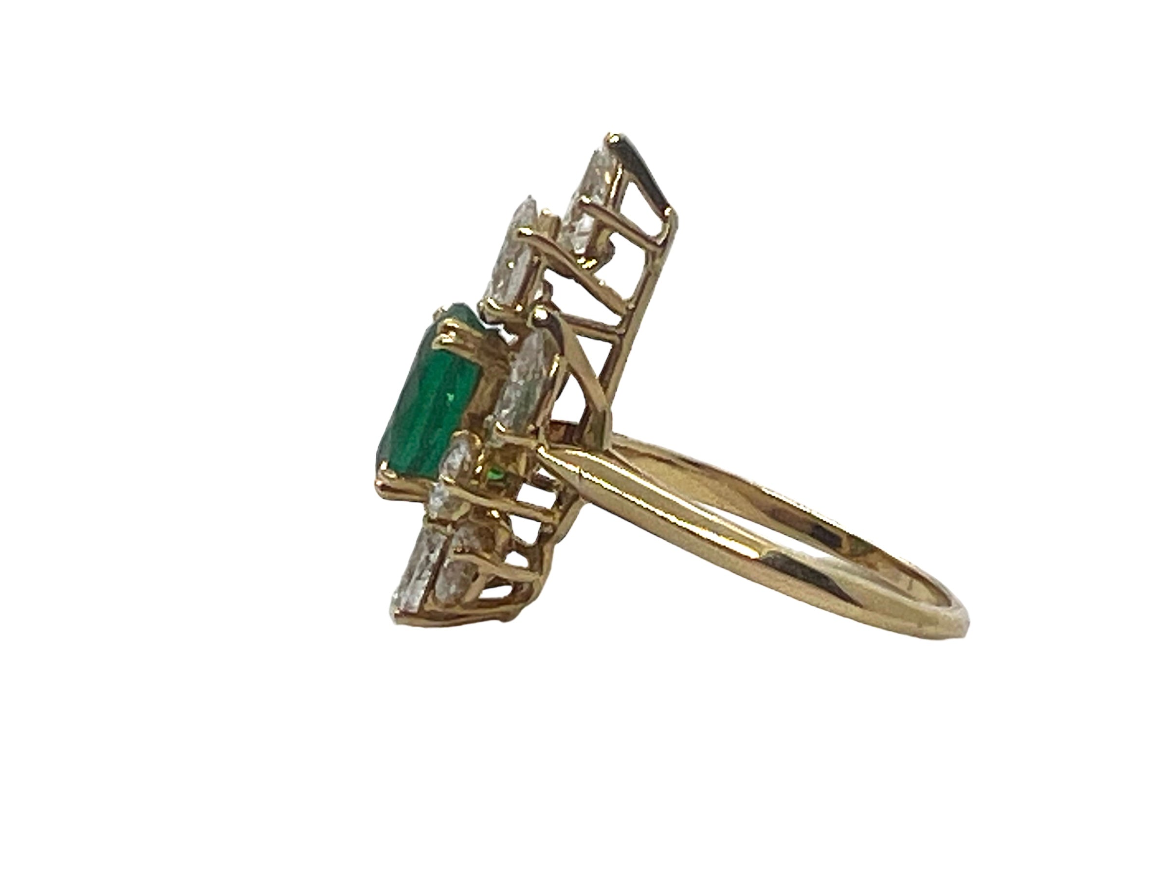 Boucheron, Emerald and Diamond ring