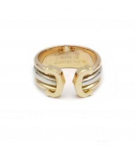 Cartier ring collection "Double C" in yellow gold, white gold and pink gold