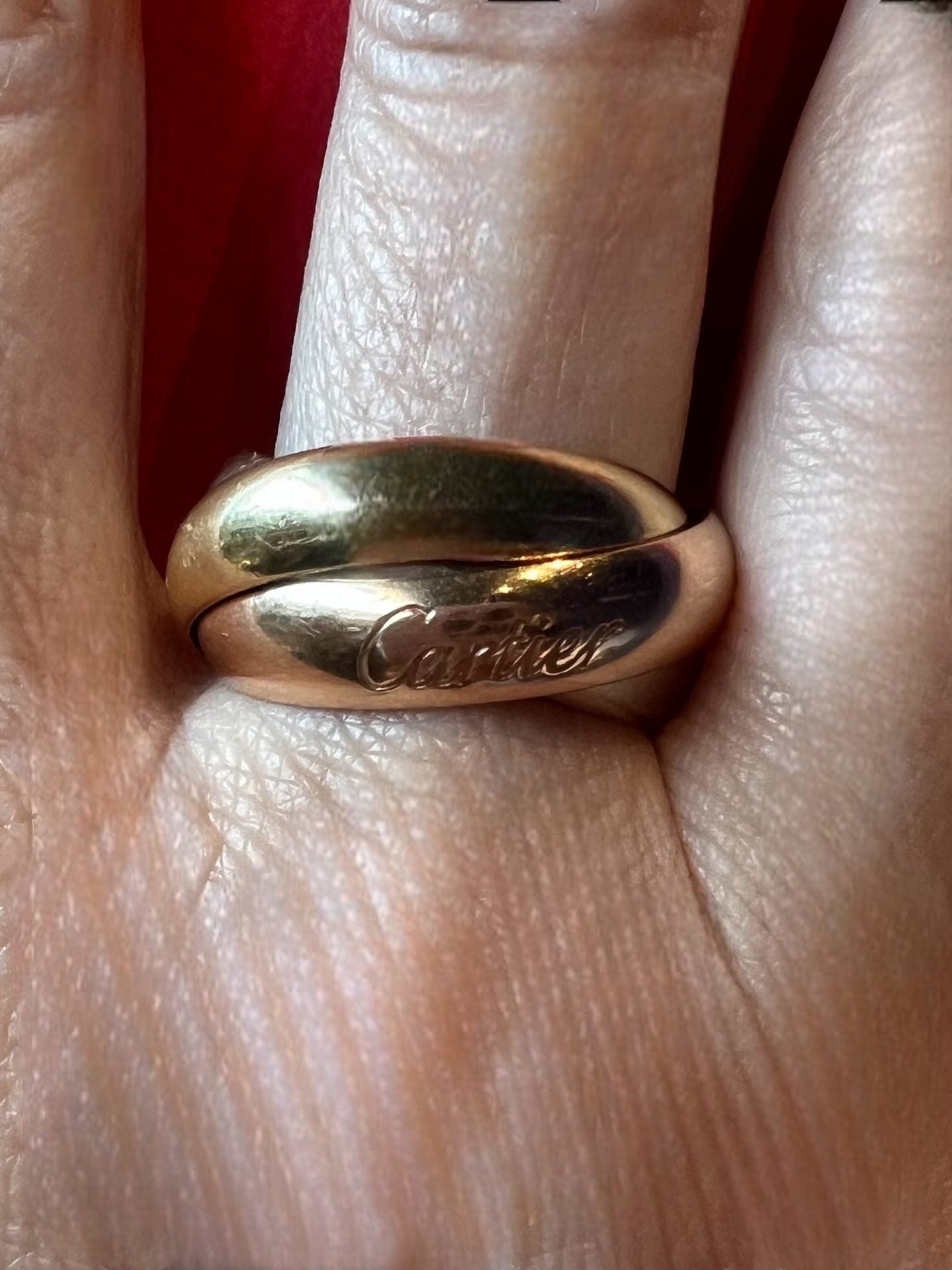 Bague Cartier Trinity, trois ors, 18K