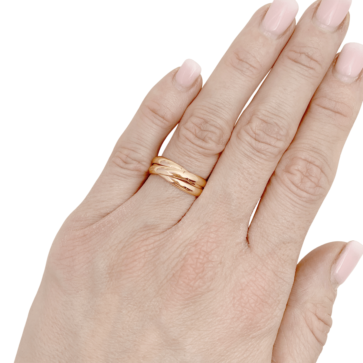 Bague Cartier, "Trinity", or rose. - Maison Eloe