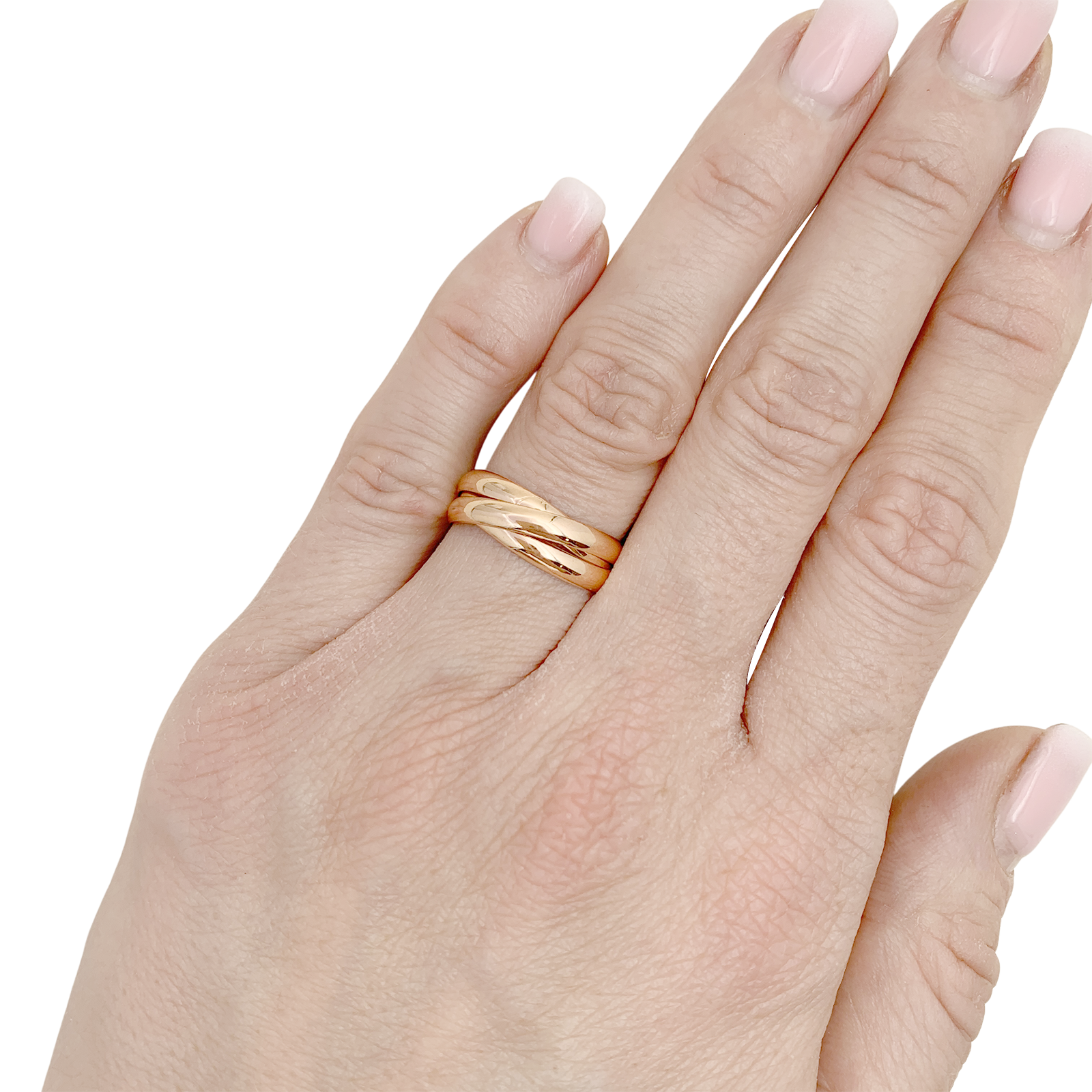 Cartier ring, "Trinity", pink gold.