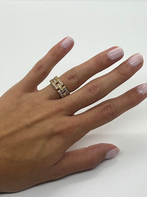 Cartier panther diamond ring