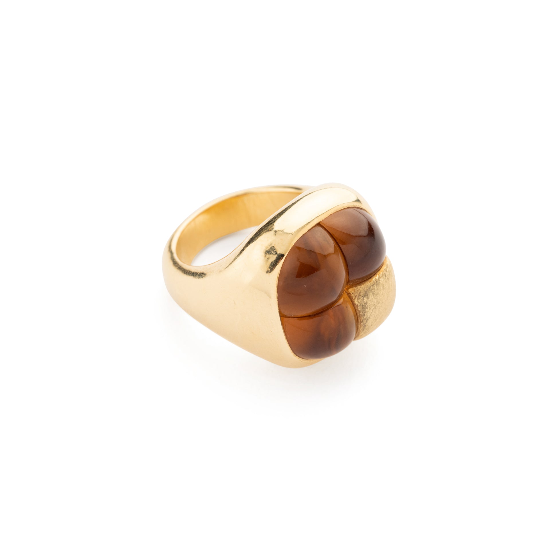Pomellato "Mosaic" ring, in 18K yellow gold and citrine
