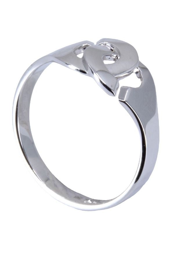DINH VAN R10 WHITE GOLD HANDCUFFS RING