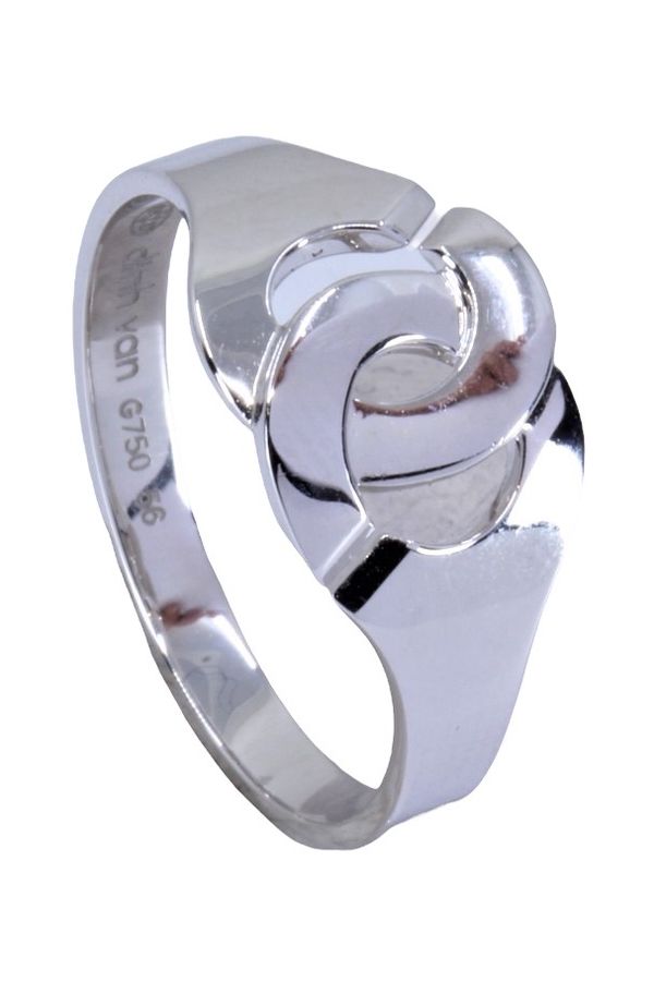 DINH VAN R10 WHITE GOLD HANDCUFFS RING