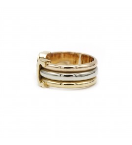 Cartier ring collection "Double C" in yellow gold, white gold and pink gold