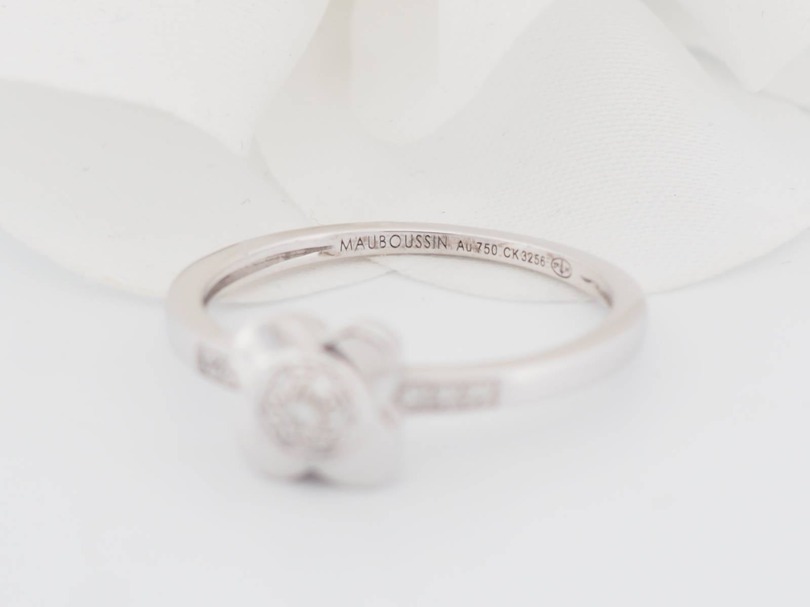 Bague Mauboussin Trop Chance en or blanc et diamants