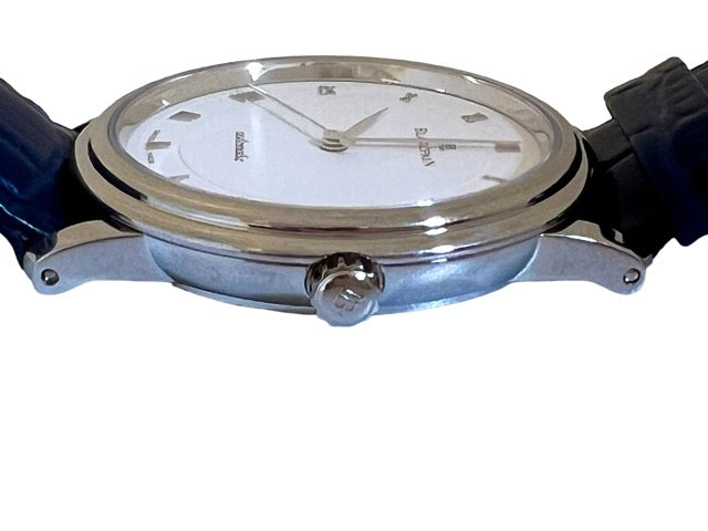 Blancpain, Villeret watch in steel on leather