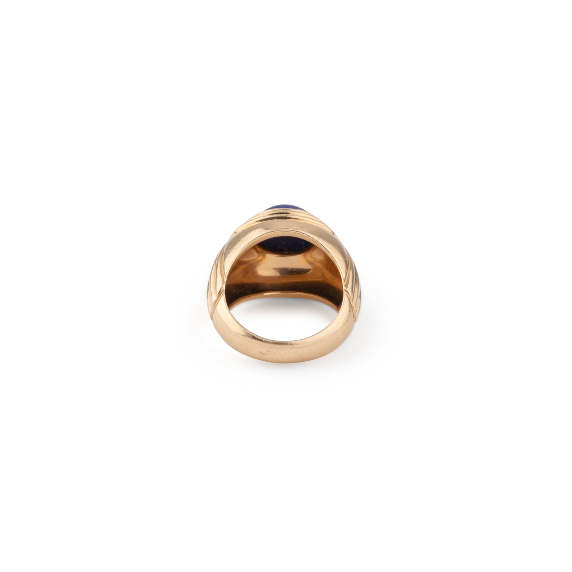 Boucheron, "Jaipur" ring, in 18K yellow gold, Lapis Lazuli cabochon