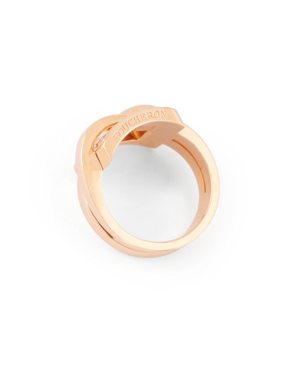 Boucheron "Déchainée" ring in 18K rose gold and diamonds