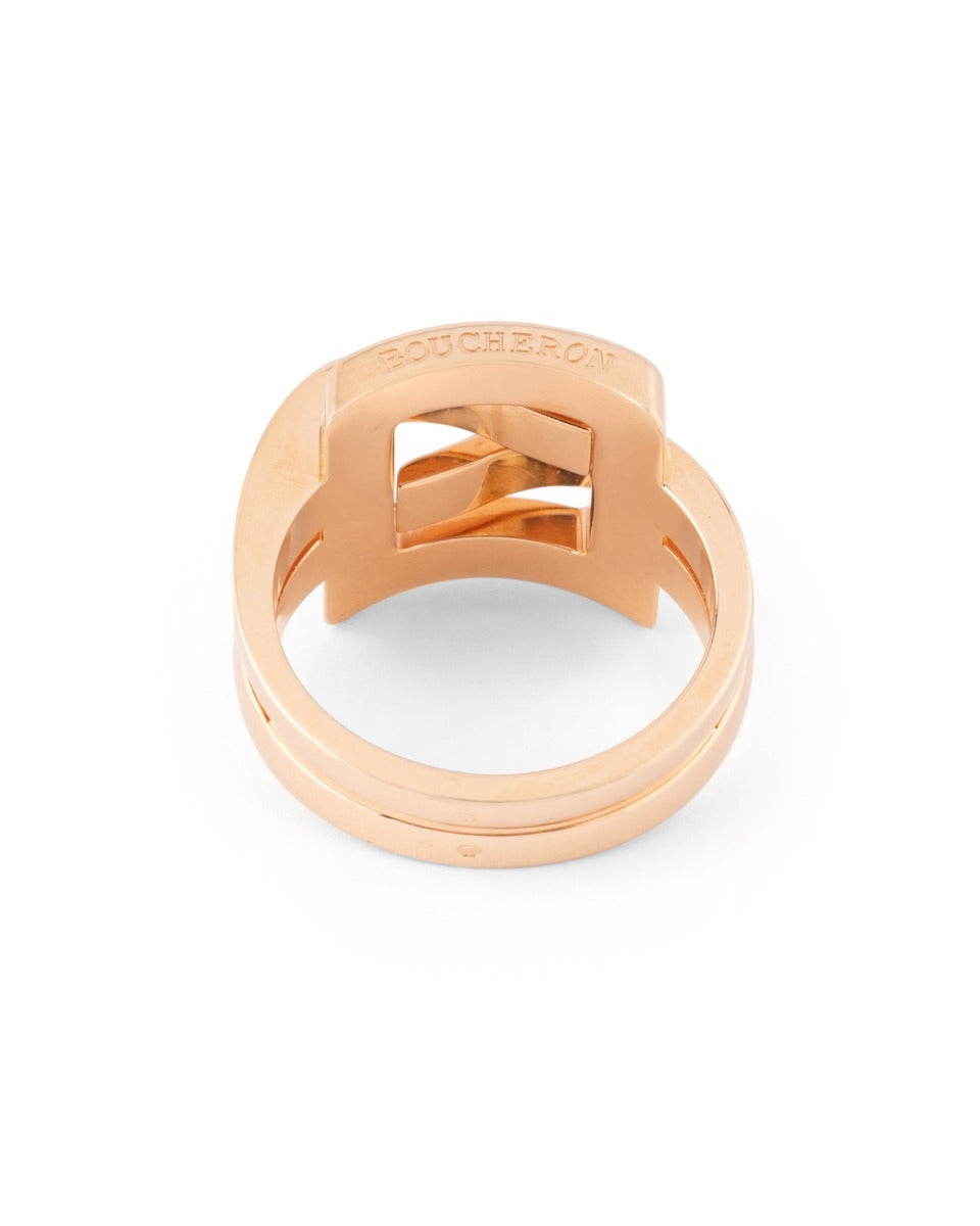 Boucheron "Déchainée" ring in 18K rose gold and diamonds