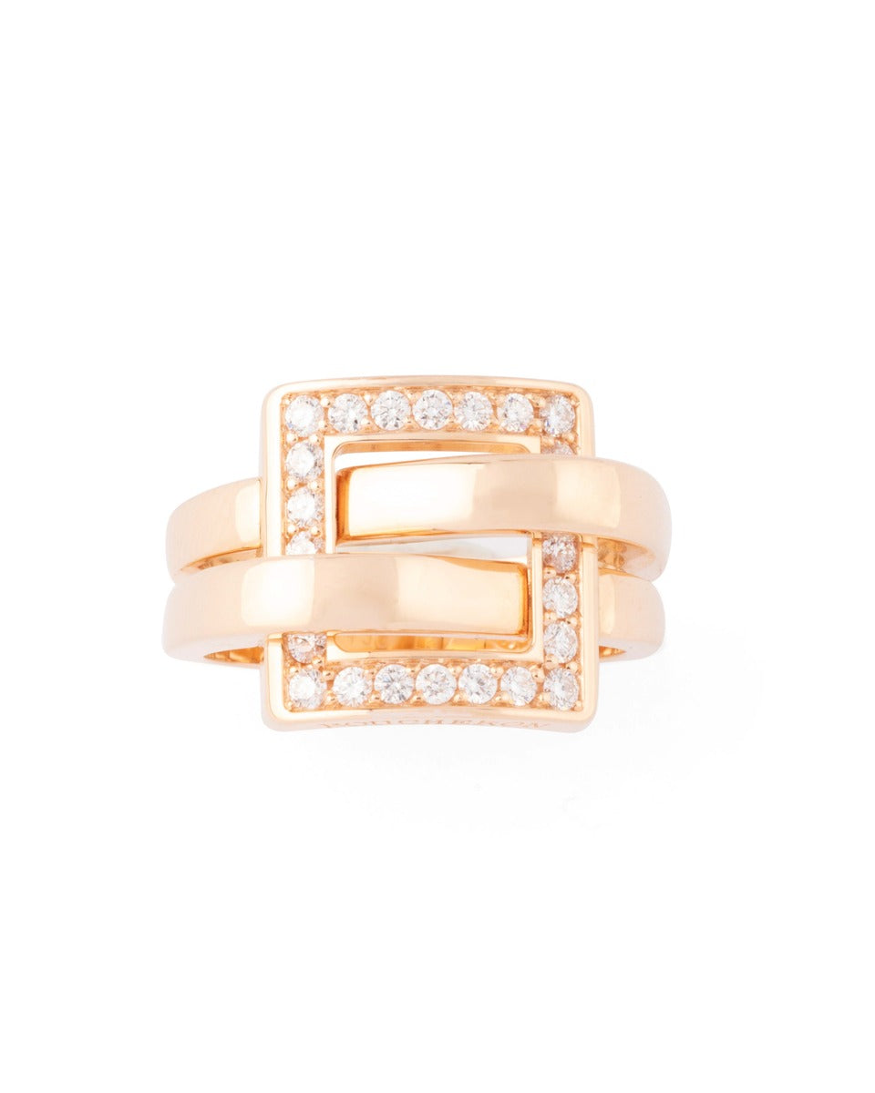 Boucheron bague "Déchainée" or rose 18 K, diamants