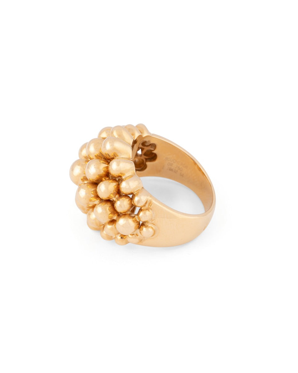 Boucheron "Grains de raisin" ring in 18K yellow gold