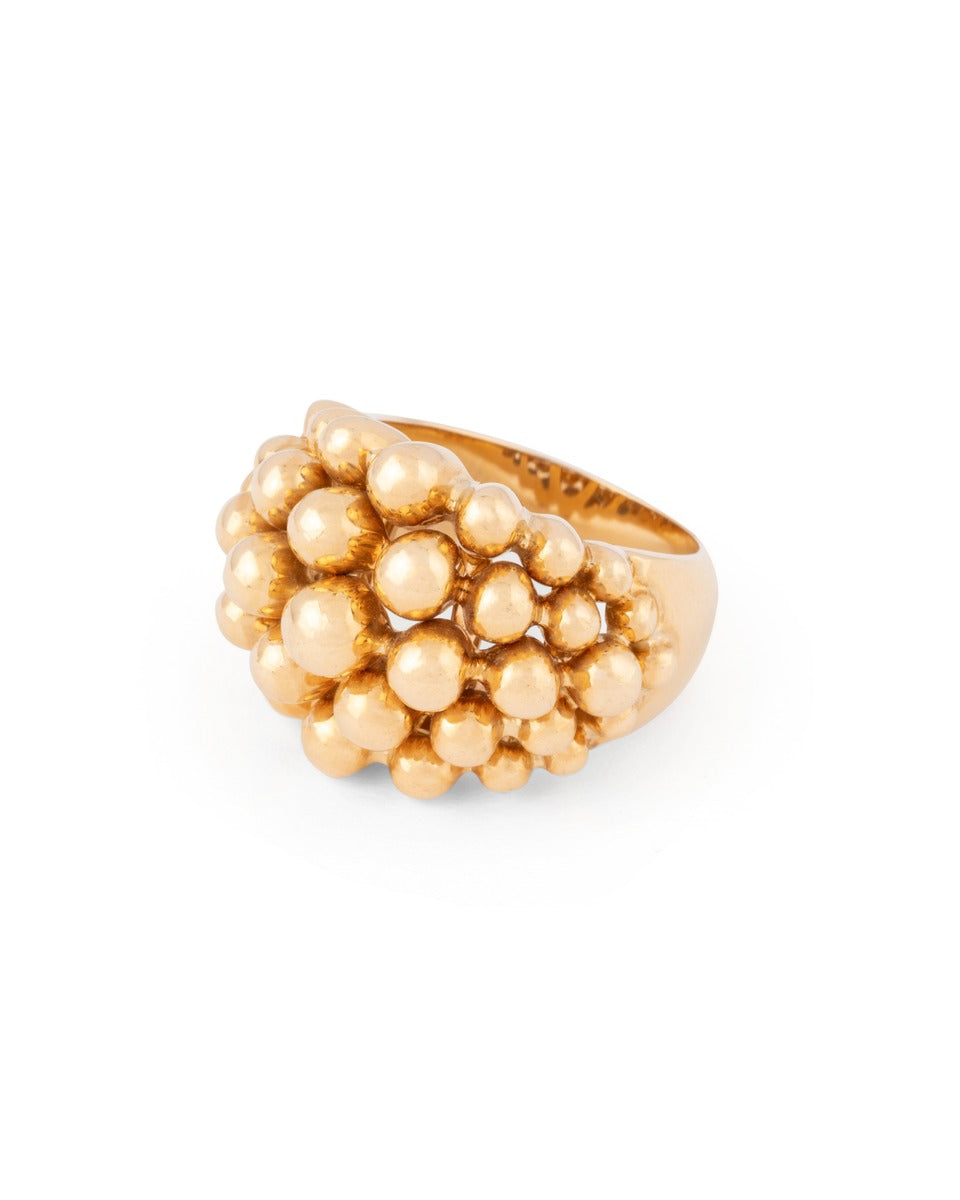 Boucheron "Grains de raisin" ring in 18K yellow gold