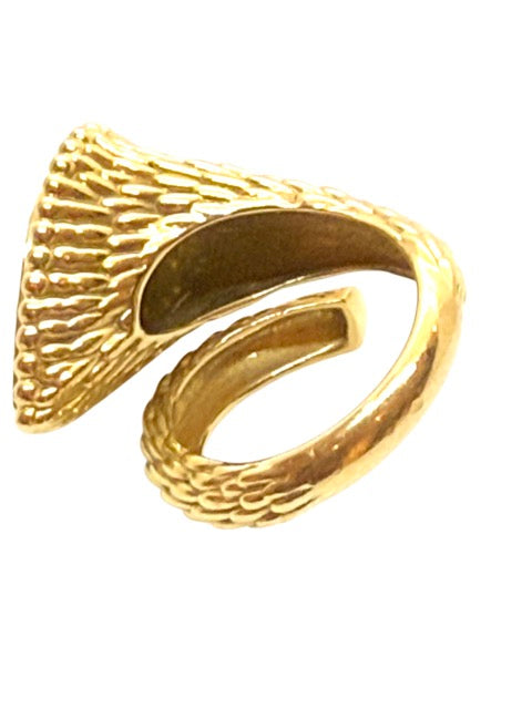 Boucheron Serpent Bohème XL ring yellow gold diamonds