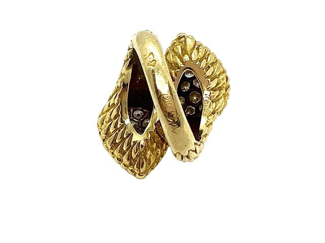 Boucheron Serpent Bohème ring in vintage gold and diamonds