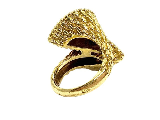 Boucheron Serpent Bohème ring in vintage gold and diamonds