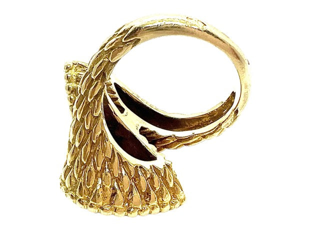 Boucheron Serpent Bohème ring in vintage gold and diamonds