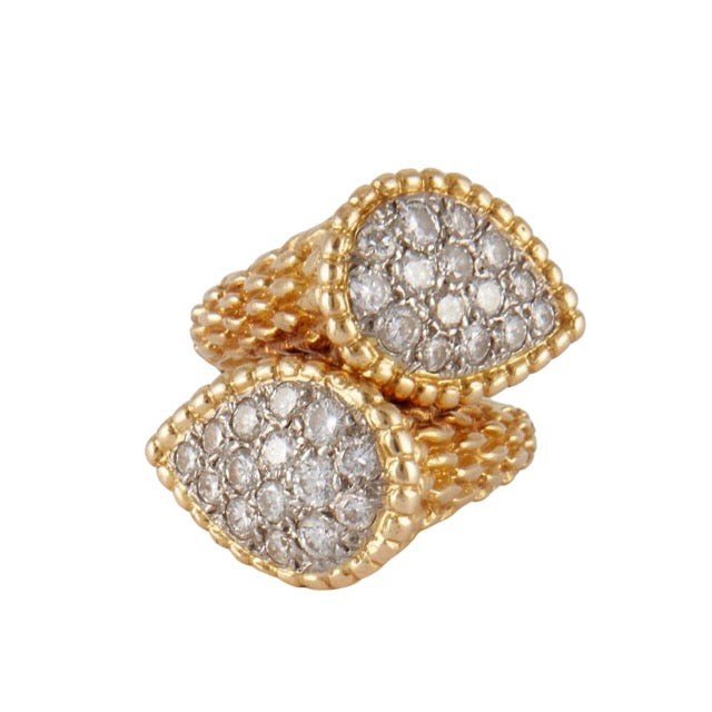 Boucheron Bague Serpent Bohème or diamants vintage
