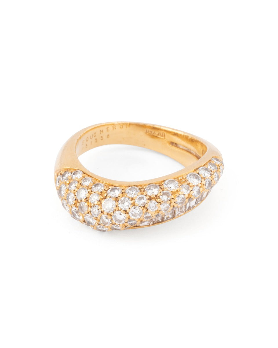 Boucheron 18K yellow gold and diamond ring