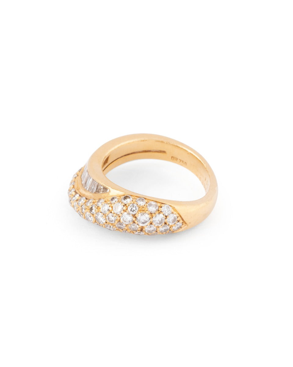 Boucheron 18K yellow gold and diamond ring