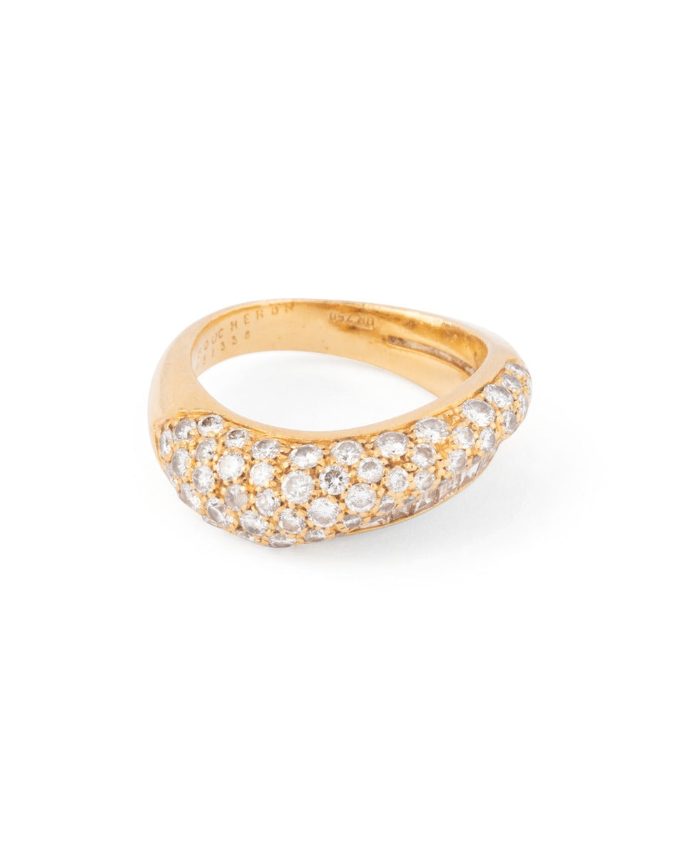 Boucheron 18K yellow gold and diamond ring
